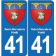 41 Montils blason ville autocollant plaque stickers département ville
