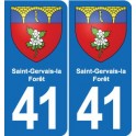 41 Montils blason ville autocollant plaque stickers département ville