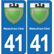 41 Montils blason ville autocollant plaque stickers département ville