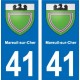 41 Montils blason ville autocollant plaque stickers département ville
