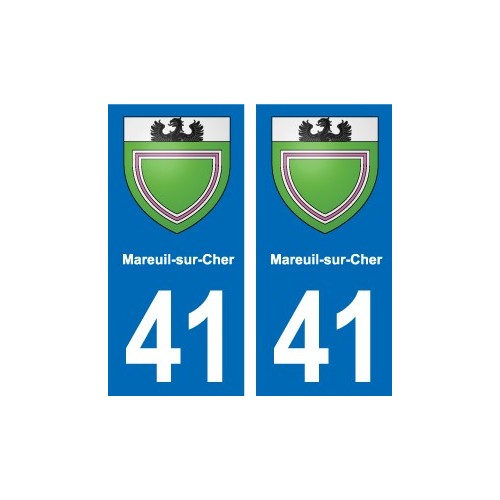 41 Montils blason ville autocollant plaque stickers département ville