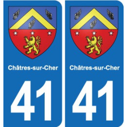 41 Montils blason ville autocollant plaque stickers département ville