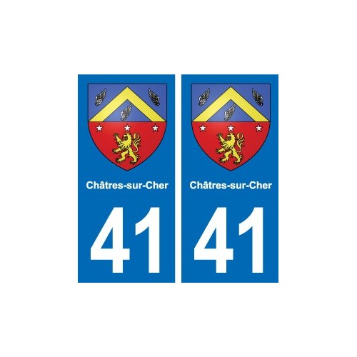 41 Montils blason ville autocollant plaque stickers département ville
