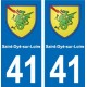41 Montils blason ville autocollant plaque stickers département ville
