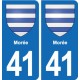 41 Montils blason ville autocollant plaque stickers département ville