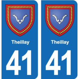 41 Montils blason ville autocollant plaque stickers département ville