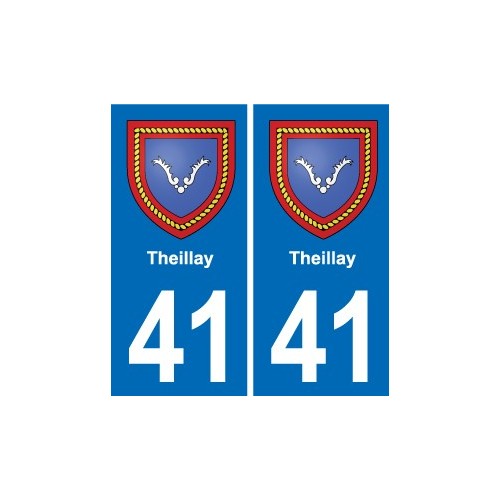 41 Montils blason ville autocollant plaque stickers département ville
