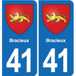 41 Montils blason ville autocollant plaque stickers département ville