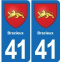 41 Montils blason ville autocollant plaque stickers département ville