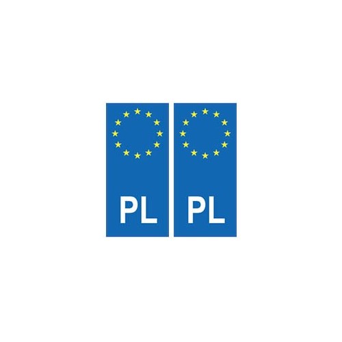 Pologne Polska europe autocollant plaque