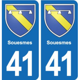 41 Montils blason ville autocollant plaque stickers département ville