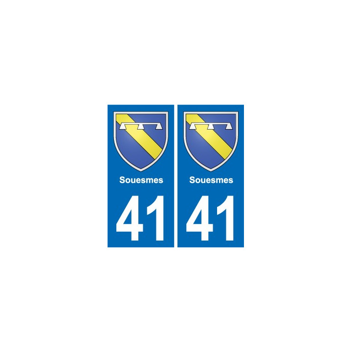 41 Montils blason ville autocollant plaque stickers département ville
