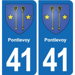 41 Montils blason ville autocollant plaque stickers département ville