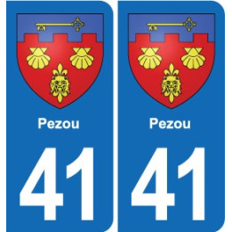 41 Montils blason ville autocollant plaque stickers département ville