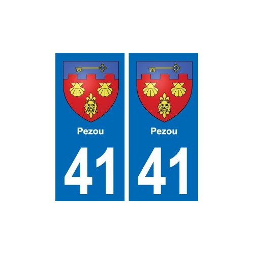 41 Montils blason ville autocollant plaque stickers département ville