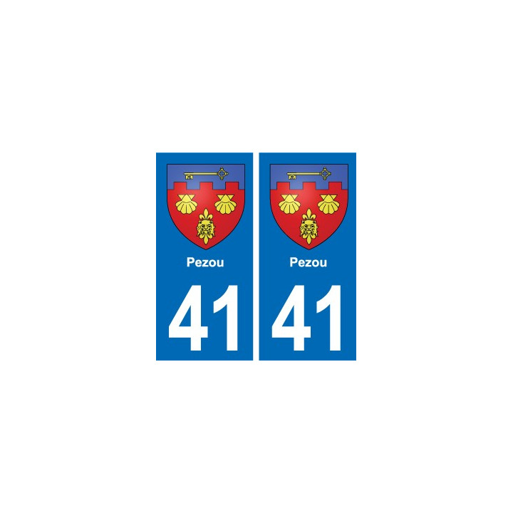41 Montils blason ville autocollant plaque stickers département ville