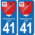 41 Montils blason ville autocollant plaque stickers département ville