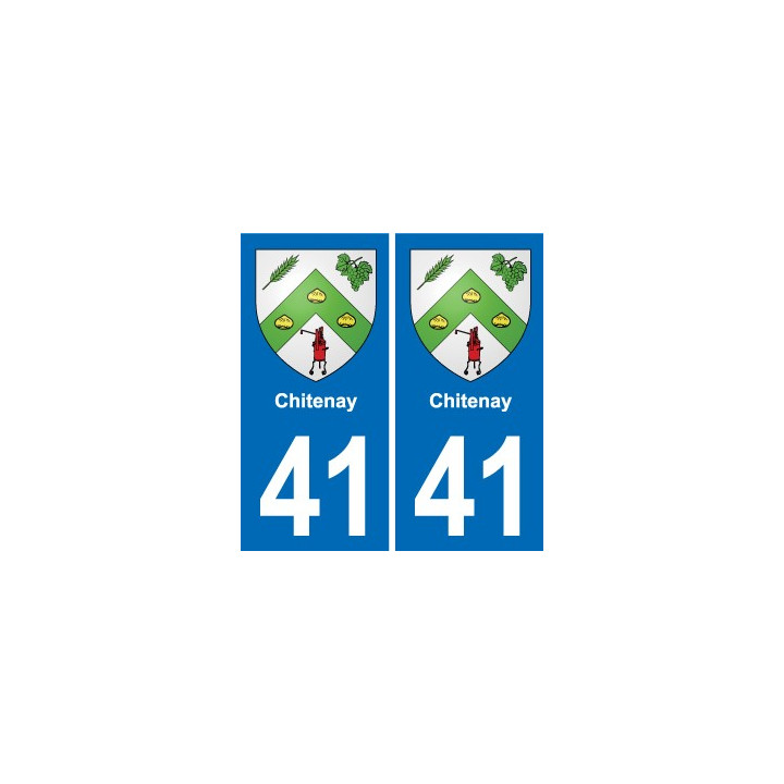 41 Montils blason ville autocollant plaque stickers département ville