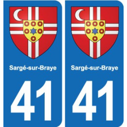 41 Montils blason ville autocollant plaque stickers département ville