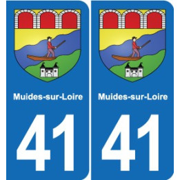 41 Montils blason ville autocollant plaque stickers département ville