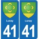 41 Montils blason ville autocollant plaque stickers département ville