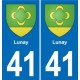 41 Montils blason ville autocollant plaque stickers département ville