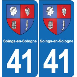 41 Montils blason ville autocollant plaque stickers département ville