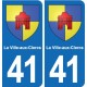 41 Montils blason ville autocollant plaque stickers département ville