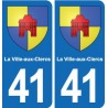 41 Montils blason ville autocollant plaque stickers département ville
