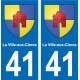 41 Montils blason ville autocollant plaque stickers département ville