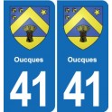 41 Montils blason ville autocollant plaque stickers département ville