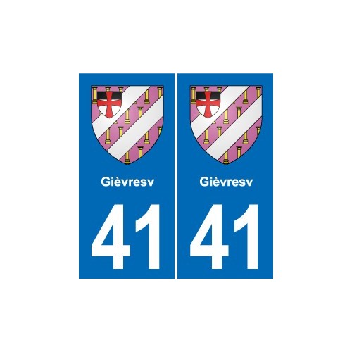 41 Montils blason ville autocollant plaque stickers département ville