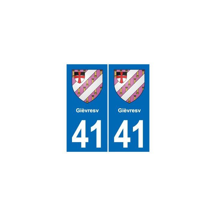 41 Montils blason ville autocollant plaque stickers département ville