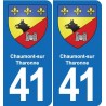 41 Montils blason ville autocollant plaque stickers département ville