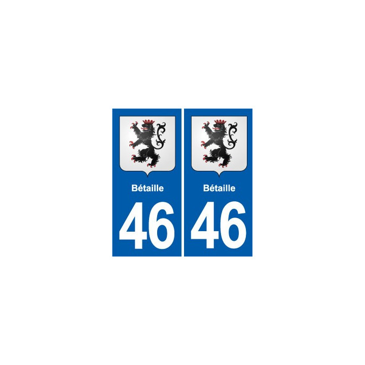 46 Luzech blason autocollant plaque stickers ville