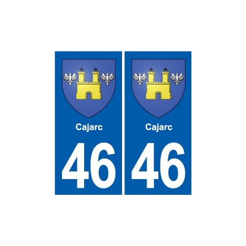 46 Luzech blason autocollant plaque stickers ville