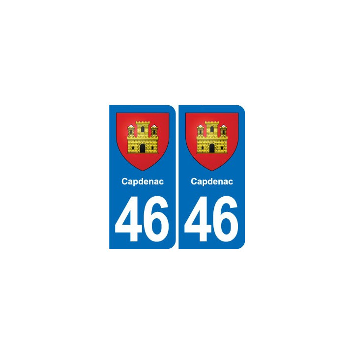 46 Luzech blason autocollant plaque stickers ville