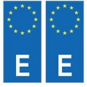 Espagne España europe autocollant plaque