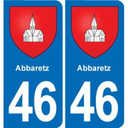 46 Luzech blason autocollant plaque stickers ville