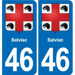 46 Luzech blason autocollant plaque stickers ville