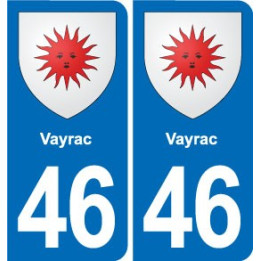 46 Luzech blason autocollant plaque stickers ville