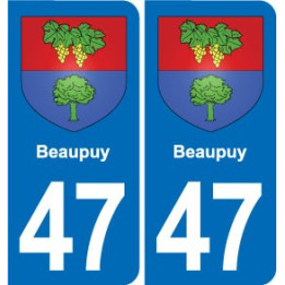47 Estillac blason autocollant plaque stickers ville