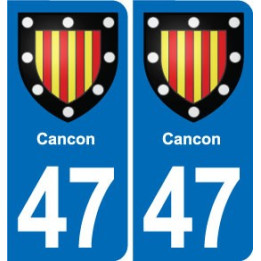 47 Estillac blason autocollant plaque stickers ville