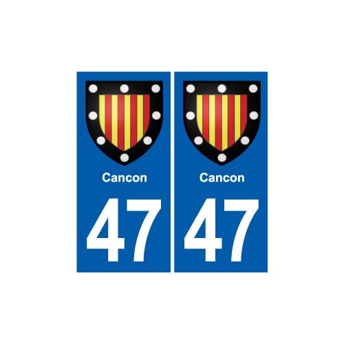 47 Estillac blason autocollant plaque stickers ville