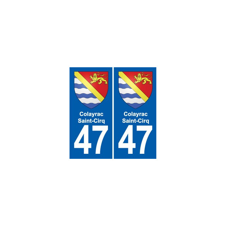 47 Estillac blason autocollant plaque stickers ville