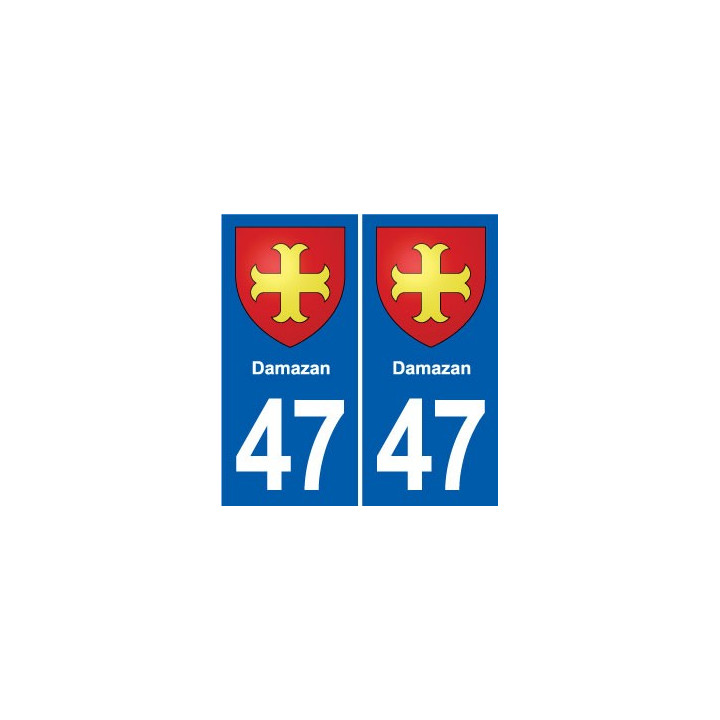 47 Estillac blason autocollant plaque stickers ville