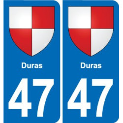 47 Estillac blason autocollant plaque stickers ville