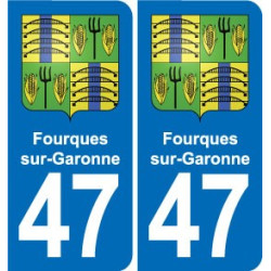 47 Estillac blason autocollant plaque stickers ville