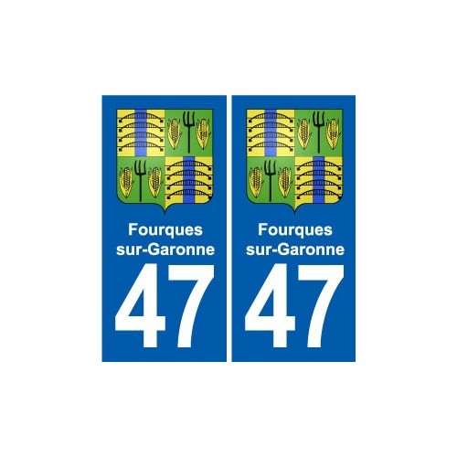 47 Estillac blason autocollant plaque stickers ville
