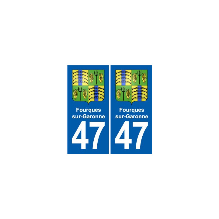 47 Estillac blason autocollant plaque stickers ville